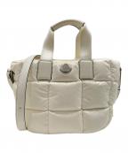 MONCLERモンクレール）の古着「MINI CARADOC ハンドバッグ K109B5D00009M6278」｜ホワイト