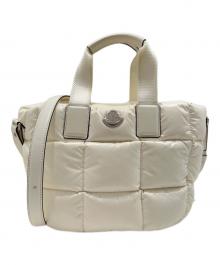 MONCLER（モンクレール）の古着「MINI CARADOC ハンドバッグ K109B5D00009M6278」｜ホワイト