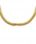 NO BRANDノーブランド）の古着「Chain Choker Necklace チェーンチョーカーネックレス/K18YG」