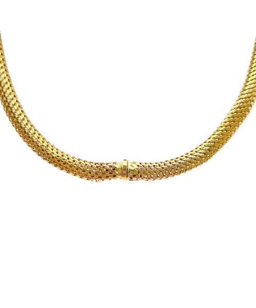 NO BRAND（ノーブランド）NO BRAND (ノーブランド) Chain Choker Necklace チェーンチョーカーネックレス/K18YGの古着・服飾アイテム