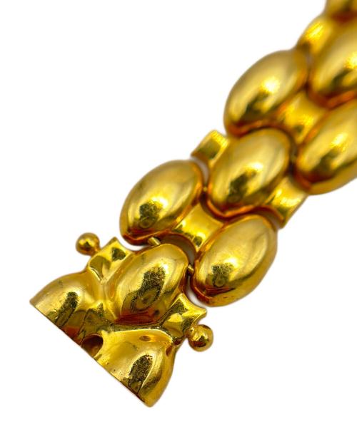 NO BRAND（ノーブランド）NO BRAND (ノーブランド) Wide Hollow Fancy Link ワイド ホロー ファンシーリンク/K18YGの古着・服飾アイテム