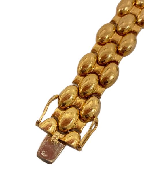 NO BRAND（ノーブランド）NO BRAND (ノーブランド) Wide Hollow Fancy Link ワイド ホロー ファンシーリンク/K18YGの古着・服飾アイテム