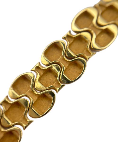 NO BRAND（ノーブランド）NO BRAND (ノーブランド) Wide Hollow Fancy Link ワイド ホロー ファンシーリンク/K18YGの古着・服飾アイテム