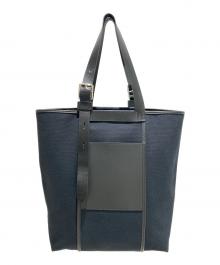 HERMES（エルメス）の古着「エトリヴィエール・ポケット27/Etriviere Pocket 27/ブルーマリン×ノワール/トワル・ゴエラン×ヴァッシュ・ハンター×ヴォー・スウィフト/シルバー金具/W刻印：2024年製」｜ブラック×ネイビー