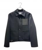 LOEWEロエベ）の古着「アナグラムレザーポケット シャツジャケット」｜ブラック