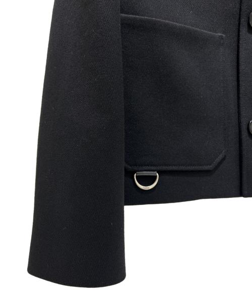 LOEWE（ロエベ）LOEWE (ロエベ) アナグラムレザーポケット シャツジャケット ブラック サイズ:42の古着・服飾アイテム