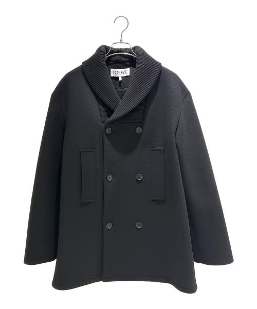 LOEWE（ロエベ）LOEWE (ロエベ) アナグラムポケット ウールコート H526Y01WCI ブラック サイズ:44の古着・服飾アイテム
