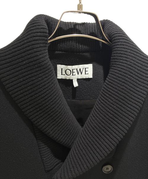 LOEWE（ロエベ）LOEWE (ロエベ) アナグラムポケット ウールコート H526Y01WCI ブラック サイズ:44の古着・服飾アイテム