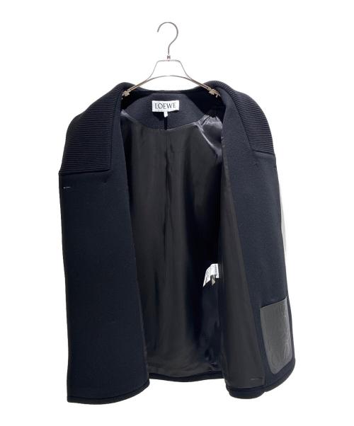 LOEWE（ロエベ）LOEWE (ロエベ) アナグラムポケット ウールコート H526Y01WCI ブラック サイズ:44の古着・服飾アイテム