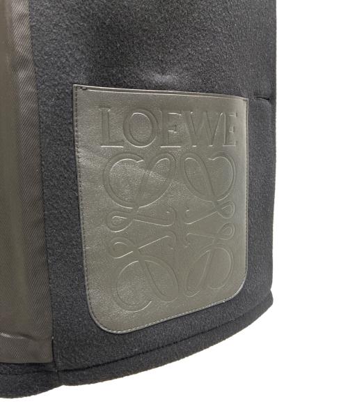 LOEWE（ロエベ）LOEWE (ロエベ) アナグラムポケット ウールコート H526Y01WCI ブラック サイズ:44の古着・服飾アイテム