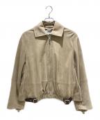 LOEWEロエベ）の古着「ゴートスキン ベルベットジャケット」｜ベージュ