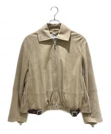 LOEWE（ロエベ）の古着「ゴートスキン ベルベットジャケット」｜ベージュ