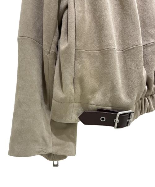 LOEWE（ロエベ）LOEWE (ロエベ) ゴートスキン ベルベットジャケット ベージュ サイズ:40の古着・服飾アイテム
