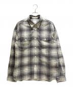 VISVIMビズビム）の古着「PIONEER CHECK L/S 0124205011012」｜グレー×ホワイト