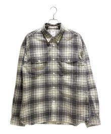 VISVIM（ビズビム）の古着「PIONEER CHECK L/S 0124205011012」｜グレー×ホワイト
