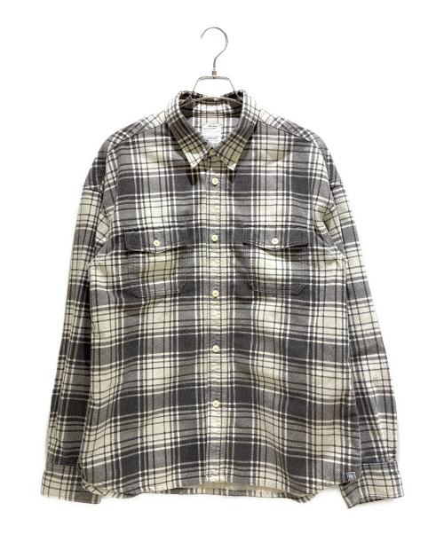 VISVIM（ビズビム）VISVIM (ビズビム) PIONEER CHECK L/S 0124205011012 グレー×ホワイト サイズ:4 未使用品の古着・服飾アイテム