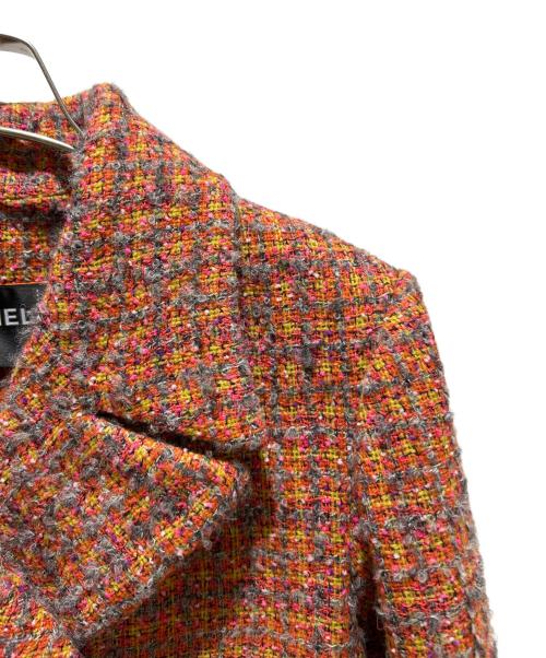 CHANEL（シャネル）CHANEL (シャネル) 24AW ツイードジャケット オレンジ サイズ:36の古着・服飾アイテム