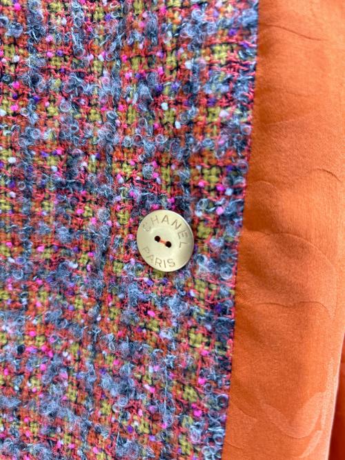 CHANEL（シャネル）CHANEL (シャネル) 24AW ツイードジャケット オレンジ サイズ:36の古着・服飾アイテム