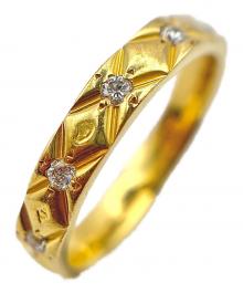 CHANEL（シャネル）の古着「Coco Crush Matelassé Full Eternity Ring with 10 Diamonds ココクラッシュ マトラッセ 10Pダイヤ フルエタニティリング」