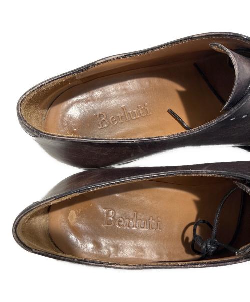 Berluti（ベルルッティ）Berluti (ベルルッティ) パンチング ホールカット シューズ/Perforated Wholecut Oxford Leather Shoes ブラウン サイズ:9の古着・服飾アイテム