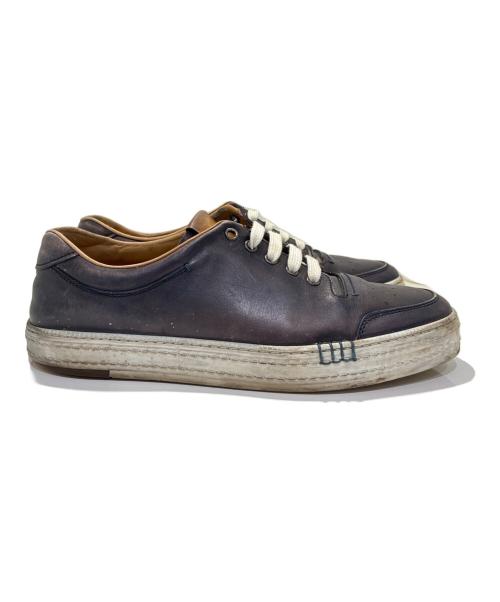 Berluti（ベルルッティ）Berluti (ベルルッティ) プレタイムレザースニーカー/Playtime Sneakers ネイビー サイズ:8 1/2の古着・服飾アイテム