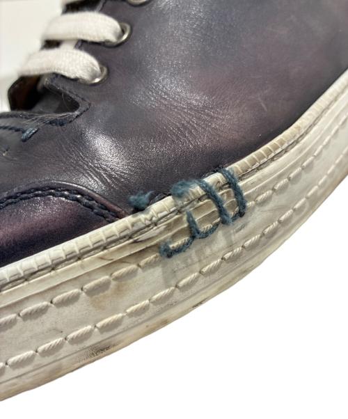 Berluti（ベルルッティ）Berluti (ベルルッティ) プレタイムレザースニーカー/Playtime Sneakers ネイビー サイズ:8 1/2の古着・服飾アイテム
