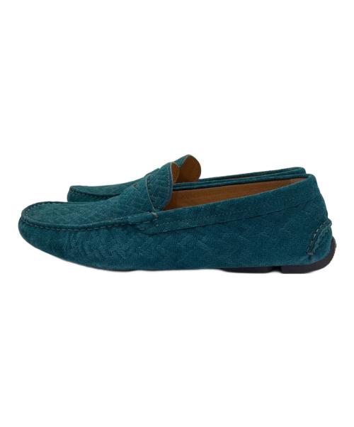 GIORGIO ARMANI（ジョルジョアルマーニ）GIORGIO ARMANI (ジョルジョアルマーニ) ドライビングシューズ ターコイズブルー サイズ:9の古着・服飾アイテム