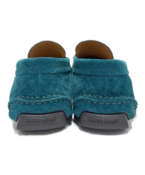 GIORGIO ARMANI（ジョルジョアルマーニ）GIORGIO ARMANI (ジョルジョアルマーニ) ドライビングシューズ ターコイズブルー サイズ:9の古着・服飾アイテム