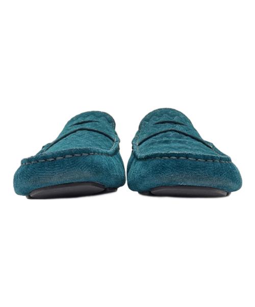 GIORGIO ARMANI（ジョルジョアルマーニ）GIORGIO ARMANI (ジョルジョアルマーニ) ドライビングシューズ ターコイズブルー サイズ:9の古着・服飾アイテム