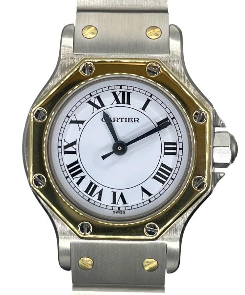 Cartier（カルティエ）Cartier (カルティエ) サントスオクタゴン SM Ref.W2001683 白文字盤 サイズ:SM/スモール/25mm/15.0cmの古着・服飾アイテム
