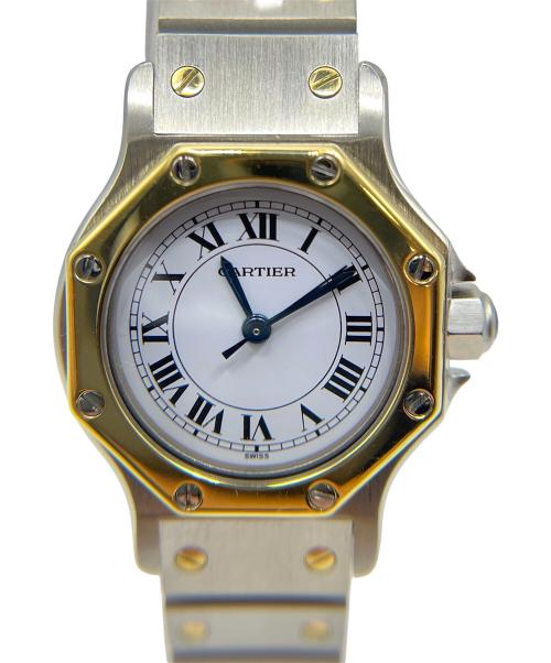 Cartier（カルティエ）Cartier (カルティエ) サントスオクタゴン SM Ref.W2001683 白文字盤 サイズ:SM/スモール/25mm/15.0cmの古着・服飾アイテム