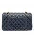 CHANEL (シャネル) Matelassé 25 Double Flap Chain Shoulder Bag/マトラッセ25 Wフラップチェーンショルダーバッグ ブラック/G金具 サイズ:25：900000円