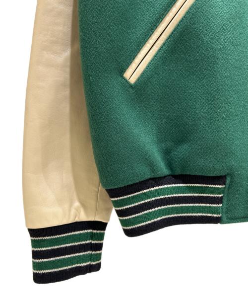 CELINE（セリーヌ）CELINE (セリーヌ) Classic Wool Teddy Jacket クラシック テディジャケット 2V56D896C グリーン×アイボリー サイズ:48の古着・服飾アイテム