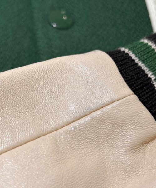 CELINE（セリーヌ）CELINE (セリーヌ) Classic Wool Teddy Jacket クラシック テディジャケット 2V56D896C グリーン×アイボリー サイズ:48の古着・服飾アイテム