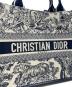 中古・古着 Christian Dior (クリスチャン ディオール) Dior Book Tote バッグ ミディアム M1324CETK_M34I ホワイト×ネイビー サイズ:ミディアム：300000円