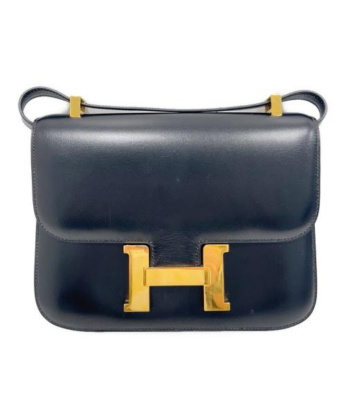 HERMES（エルメス）HERMES (エルメス) Constance23 コンスタンス23/ゴールド金具/ノワール/ブラック系/ボックスカーフ/□A刻印:2017年製 ブラック サイズ:23の古着・服飾アイテム