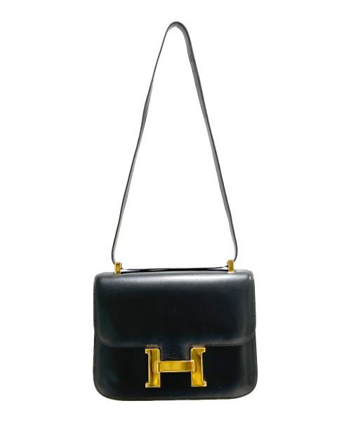 HERMES（エルメス）HERMES (エルメス) Constance23 コンスタンス23/ゴールド金具/ノワール/ブラック系/ボックスカーフ/□A刻印:2017年製 ブラック サイズ:23の古着・服飾アイテム