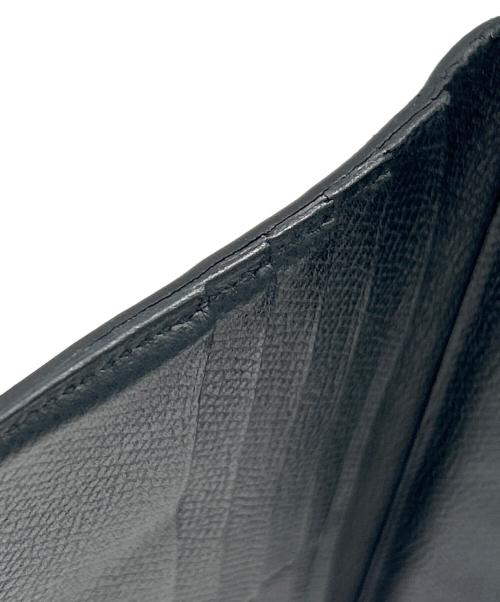 HERMES（エルメス）HERMES (エルメス) Kelly Long Wallet with Dépliant Flap ケリーウォレット ロング ディプライアント/ヴォーエプソン/ノワール/ゴールド金具/□L刻印:2008年製 ブラックの古着・服飾アイテム