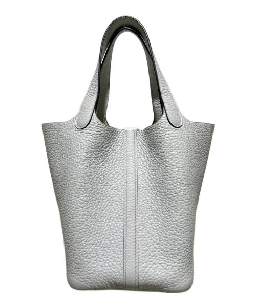 HERMES（エルメス）HERMES (エルメス) Picotin Lock PM/ピコタンロック PM/トリヨンクレマンス/ブルーグレー系/ゴールド金具/B刻印:2023年製 ブルーグレー系 サイズ:PMの古着・服飾アイテム