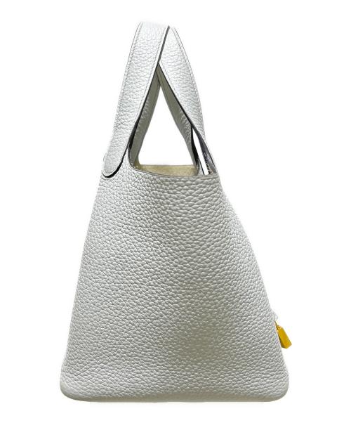 HERMES（エルメス）HERMES (エルメス) Picotin Lock PM/ピコタンロック PM/トリヨンクレマンス/ブルーグレー系/ゴールド金具/B刻印:2023年製 ブルーグレー系 サイズ:PMの古着・服飾アイテム