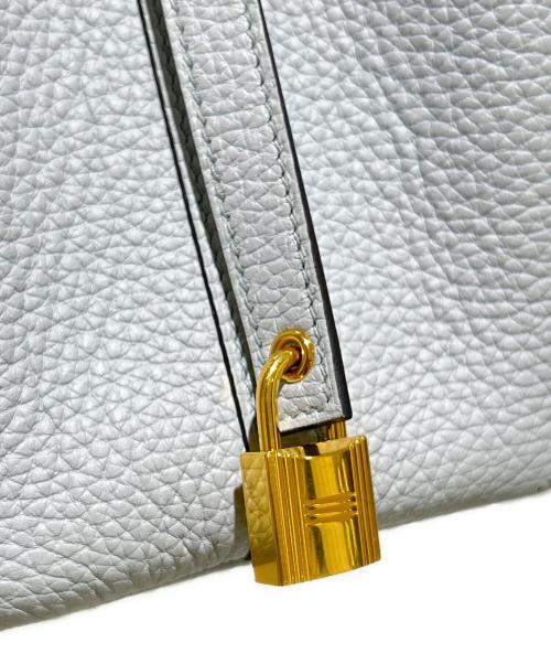 HERMES（エルメス）HERMES (エルメス) Picotin Lock PM/ピコタンロック PM/トリヨンクレマンス/ブルーグレー系/ゴールド金具/B刻印:2023年製 ブルーグレー系 サイズ:PMの古着・服飾アイテム