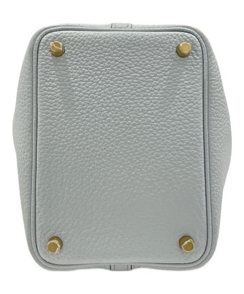 HERMES（エルメス）HERMES (エルメス) Picotin Lock PM/ピコタンロック PM/トリヨンクレマンス/ブルーグレー系/ゴールド金具/B刻印:2023年製 ブルーグレー系 サイズ:PMの古着・服飾アイテム