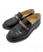 CHANELシャネル）の古着「ココマーク パテントレザー ローファー/Coco Mark Patent Leather Loafers Glossy Slip On Shoes/G37430」｜ブラック