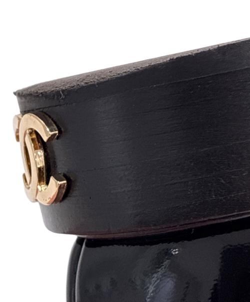 CHANEL（シャネル）CHANEL (シャネル) ココマーク パテントレザー ローファー/Coco Mark Patent Leather Loafers Glossy Slip On Shoes/G37430 ブラック サイズ:36 1/2の古着・服飾アイテム