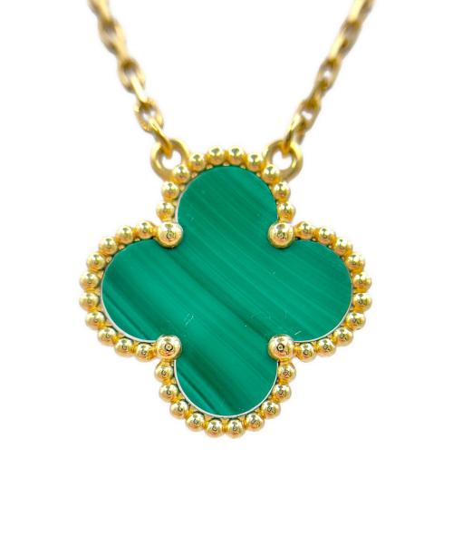 VAN CLEEF & ARPELS（ヴァンクリーフ＆アーペル）VAN CLEEF & ARPELS ヴィンテージ アルハンブラ ペンダント マラカイト ネックレス/Vintage Alhambra Pendant Malachite Necklace/VCARO9VA00 サイズ:ヴィンテージの古着・服飾アイテム