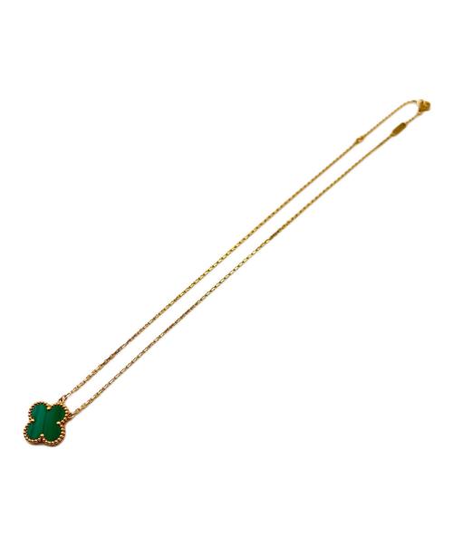 VAN CLEEF & ARPELS（ヴァンクリーフ＆アーペル）VAN CLEEF & ARPELS ヴィンテージ アルハンブラ ペンダント マラカイト ネックレス/Vintage Alhambra Pendant Malachite Necklace/VCARO9VA00 サイズ:ヴィンテージの古着・服飾アイテム