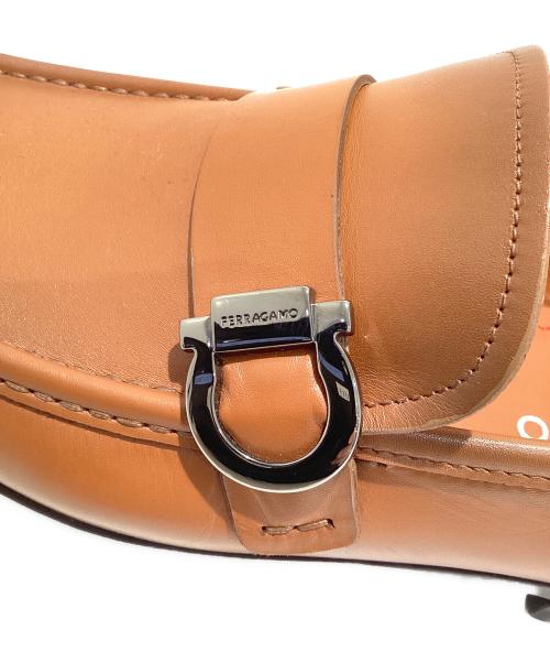Ferragamo（フェラガモ）Ferragamo (フェラガモ) モカシンローファー ブラウン サイズ:9の古着・服飾アイテム