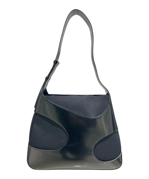 Ferragamo（フェラガモ）Ferragamo (フェラガモ) カットアウトハンドバッグ ブラックの古着・服飾アイテム