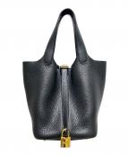 HERMESエルメス）の古着「ピコタンロックPM/Picotin Lock/ノワール/トリヨンクレマンス/シルバー金具/U刻印：2022年製」｜ブラック