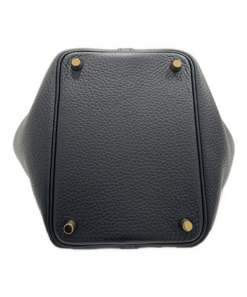 HERMES（エルメス）HERMES (エルメス) ピコタンロックPM/Picotin Lock/ノワール/トリヨンクレマンス/シルバー金具/U刻印：2022年製 ブラック サイズ:PMの古着・服飾アイテム
